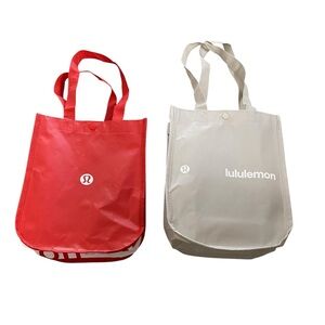 Set of 2 Lululemon Recycled Small Tote Bags